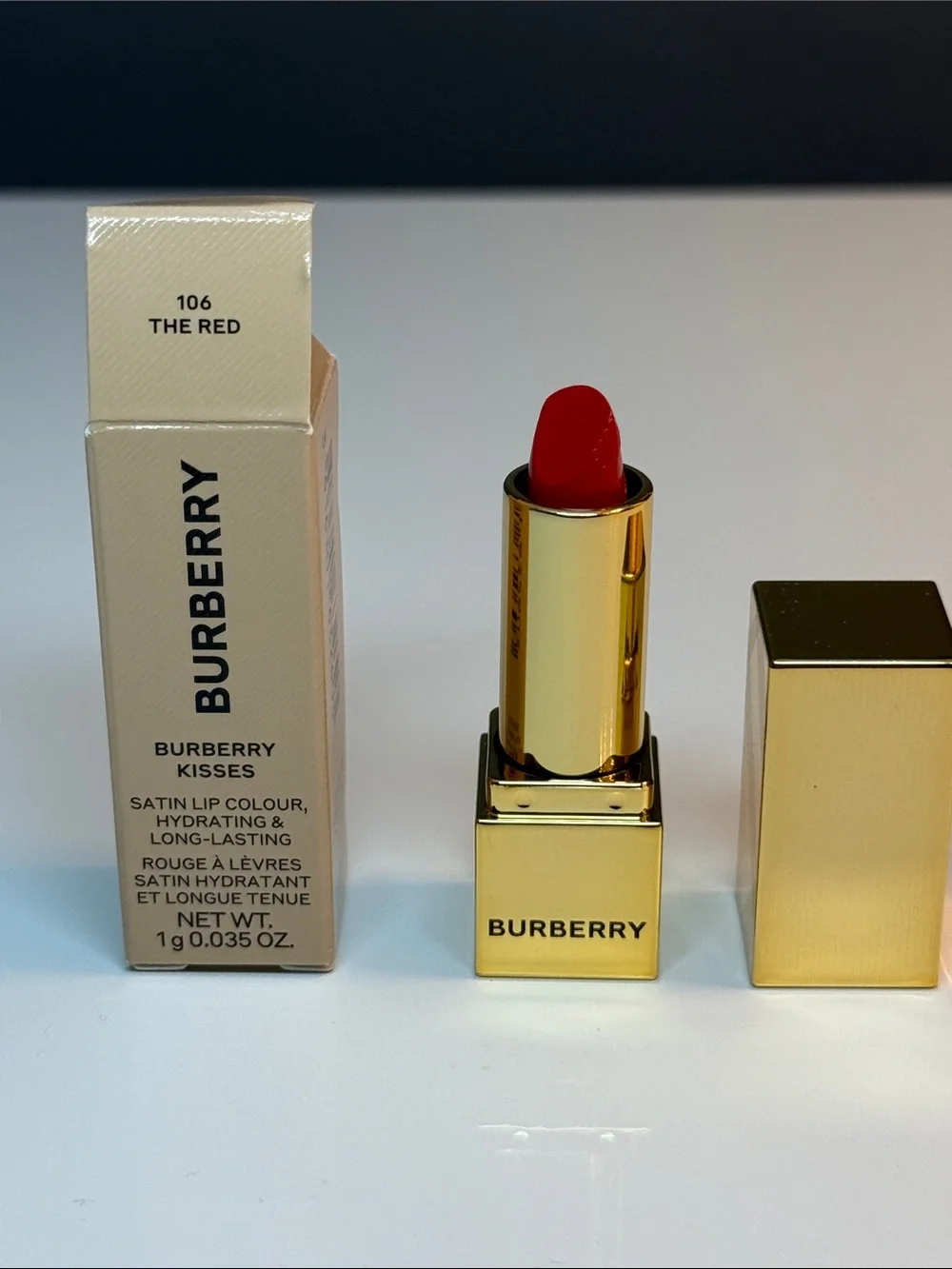 Burberry Lipstick #106 The Red mini, new/unused